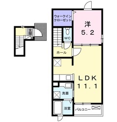 ラシーヌ　南若王子　Ａの物件間取画像